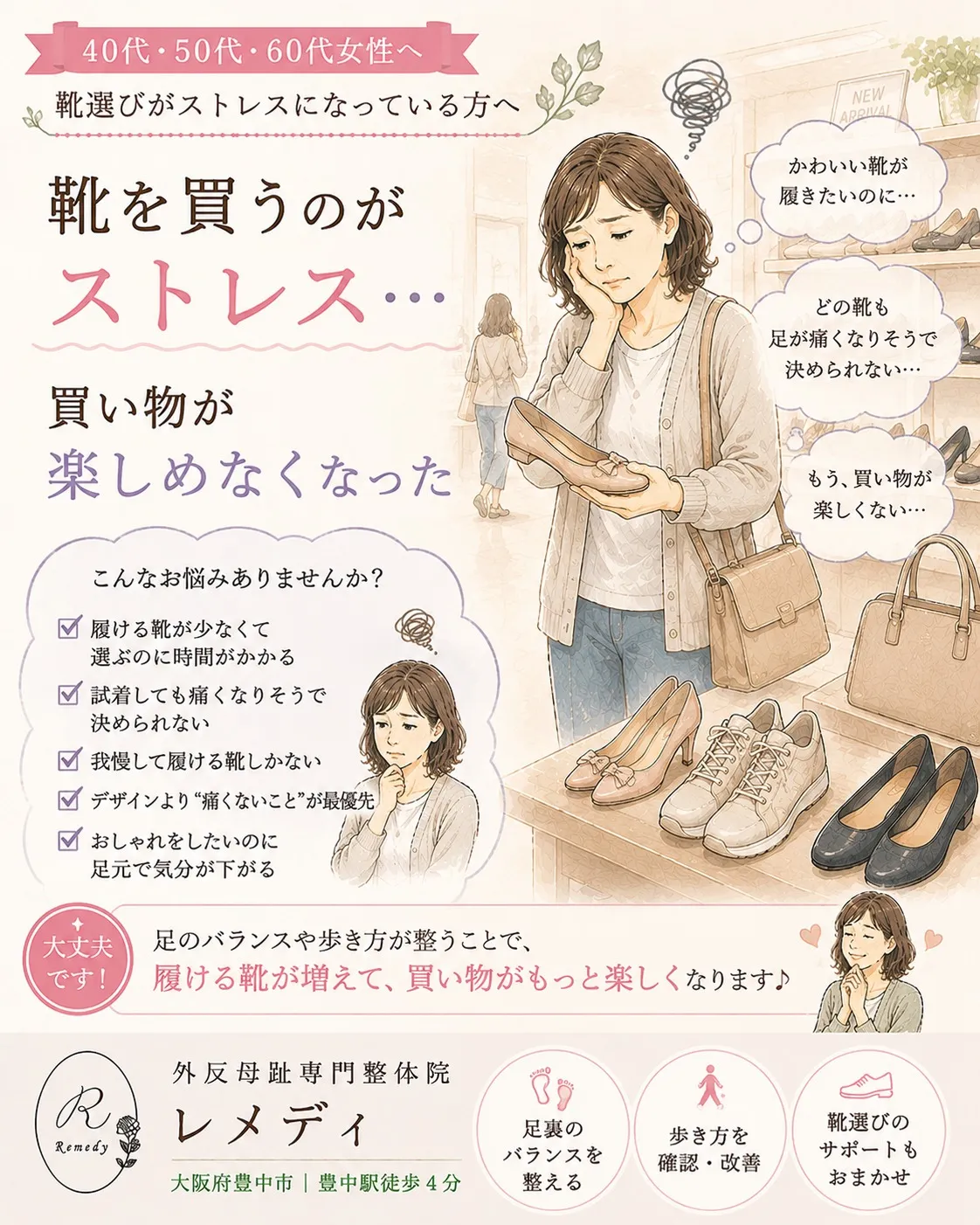 靴選びがストレスになっていませんか?