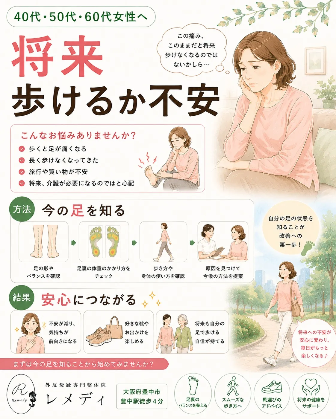 「このまま歳を重ねたら、ちゃんと歩けるのかな…」