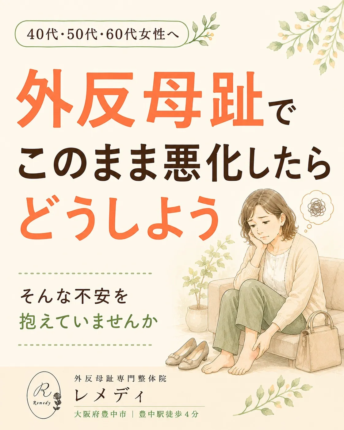 「このまま悪化したらどうしよう…」