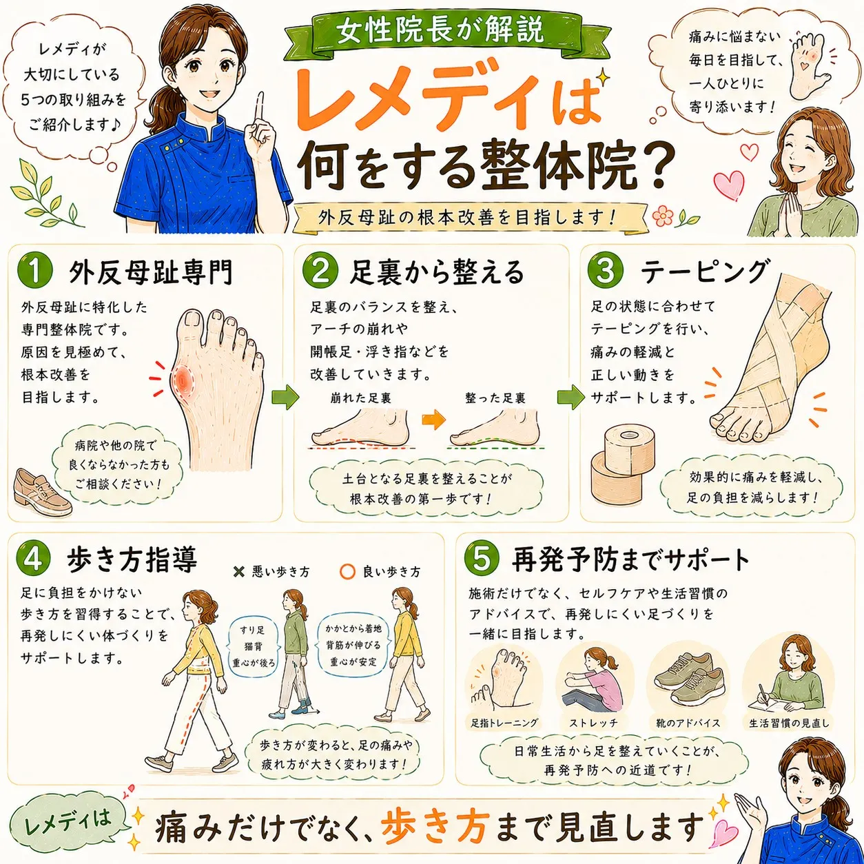「外反母趾って、何をする整体院なの？」