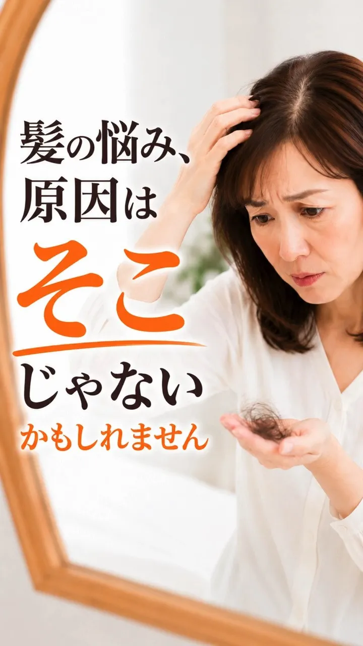 抜け毛や薄毛が気になると、