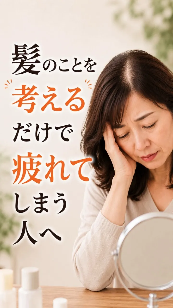 髪のことを考えるだけで、