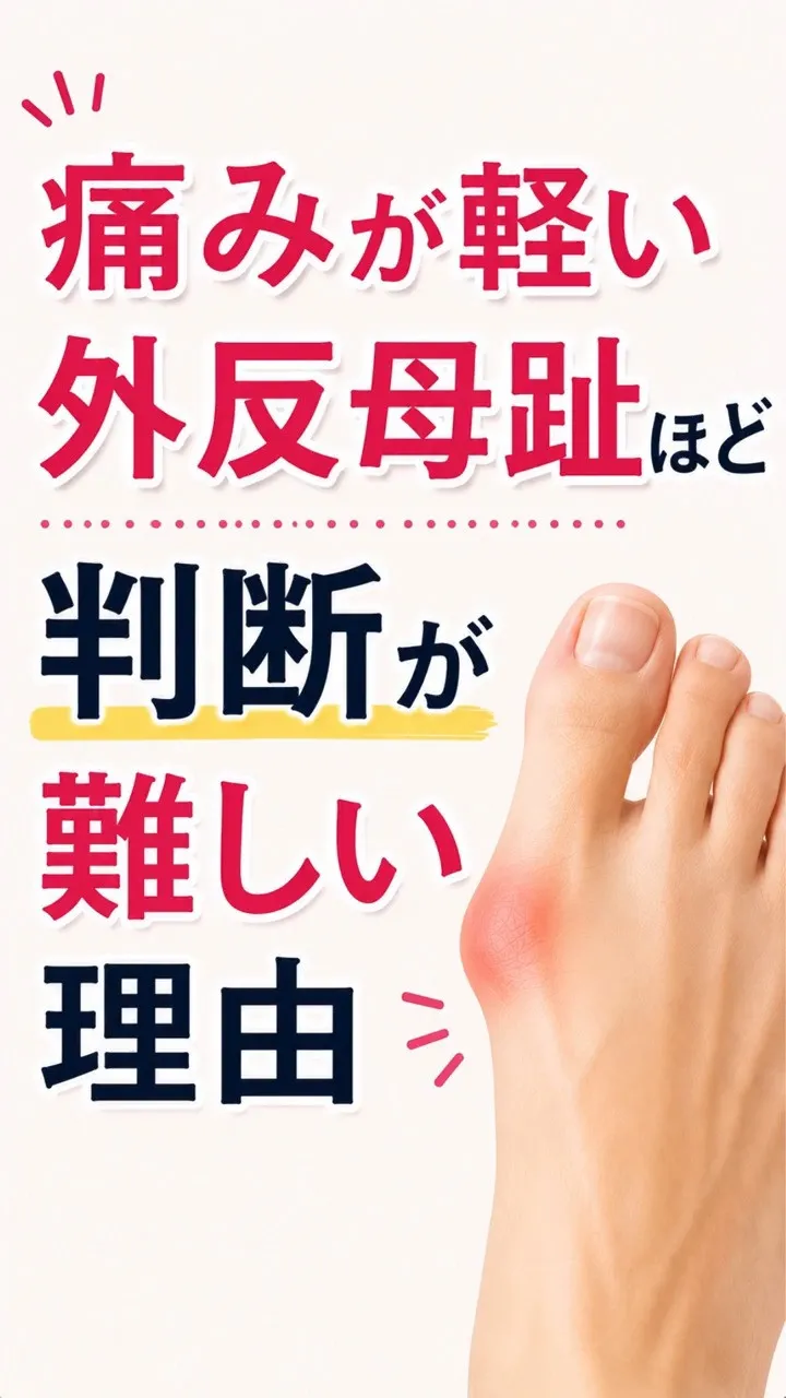 外反母趾はあるけど、