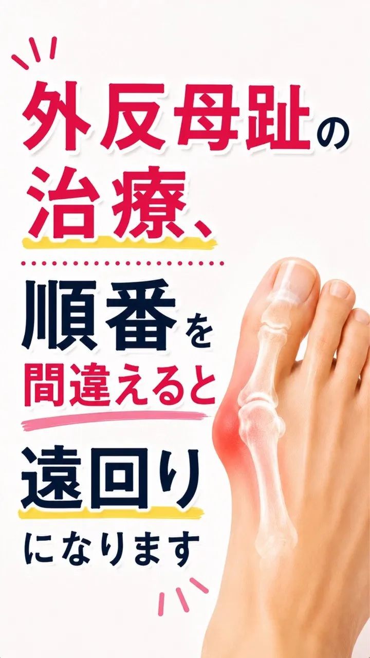 外反母趾の治療は、